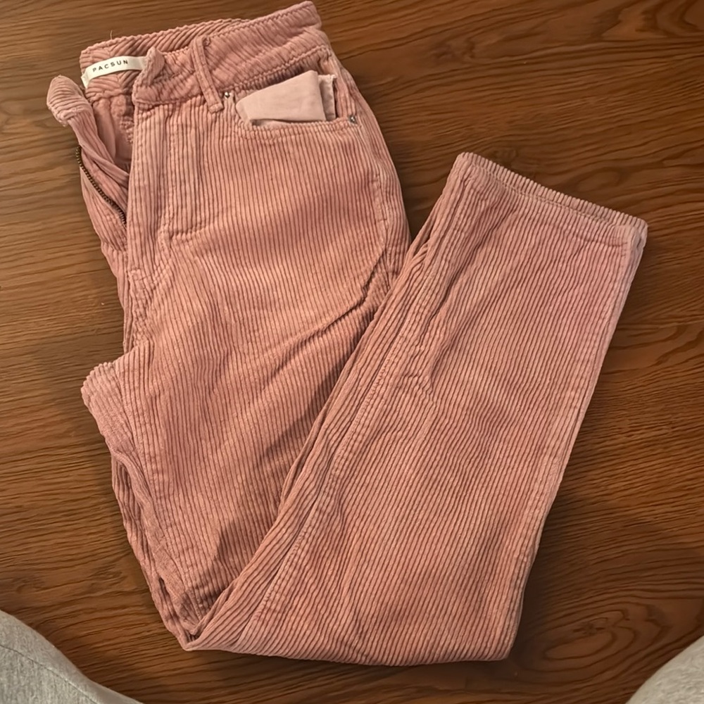 PacSun Pink Corduroy Casual Bottoms